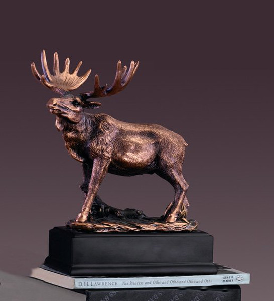 Moose Sculpture Figurine Wildlife Award Gift Trophies Decorative Classic